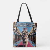Koning van houding tote bag (Achterkant)