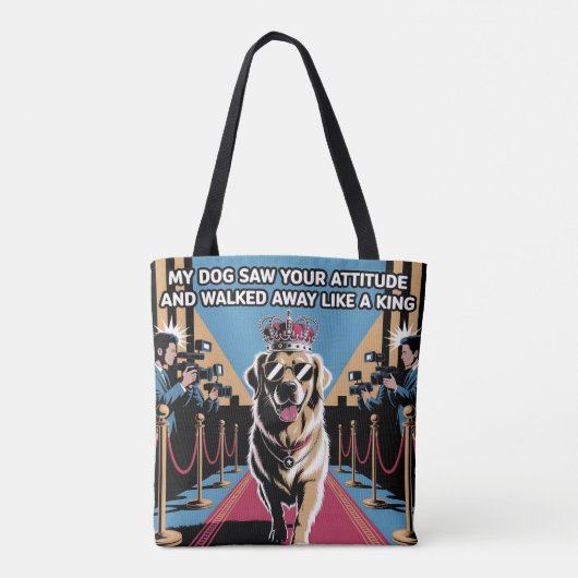 Koning van houding tote bag (Achterkant)