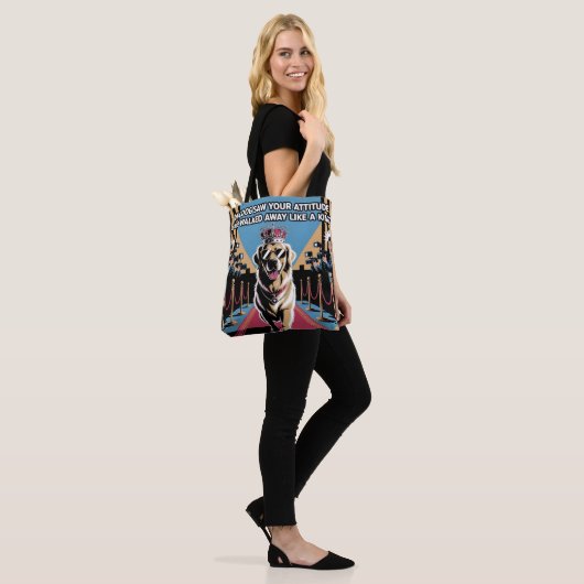 Koning van houding tote bag (Op model)