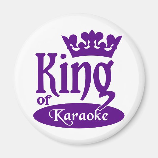 Koning van Karaoke magnet (Voorkant)