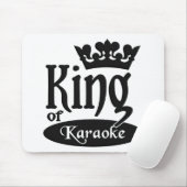 Koning van Karaoke mousepad Muismat (Met muis)
