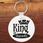 Koning van Karaoke-sleutelhanger Sleutelhanger (Voorkant)