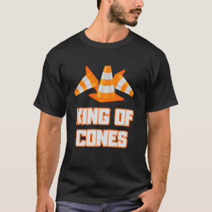 Koning van Kegels Grappige Verkeer Kegelveiligheid T-shirt