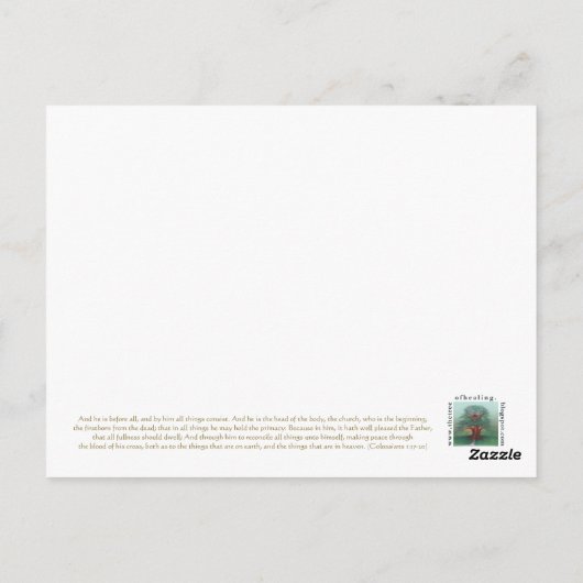 Koning van Kings Briefkaart (Achterkant)