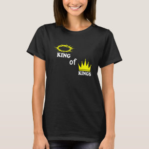 Koning van Kings Christelijke kroonliefdesvreugde T-shirt