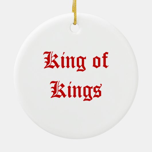 Koning van Kings Ornament (Achterkant)
