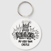 Koning van mijn eigen kasteel sleutelhanger (Voorkant)