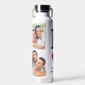 Koning van mijn hart | Valentijnsdag Gift 4 Foto Waterfles (Voorkant)