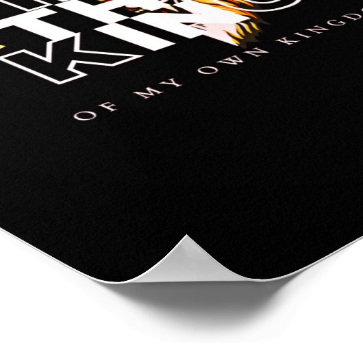 Koning van mijn koninkrijk poster (Hoek)