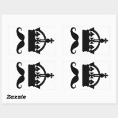Koning van Mustaches stickers (Vel)
