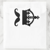 Koning van Mustaches stickers (Tas)