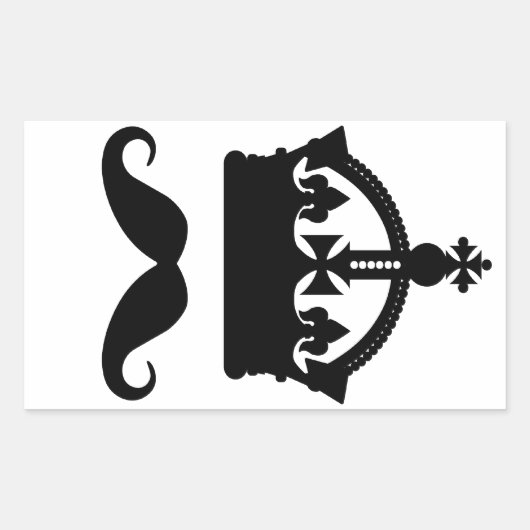 Koning van Mustaches stickers (Voorkant)