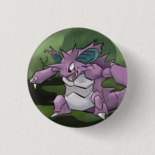 Koning van Nidos Ronde Button 3,2 Cm (Voorkant)