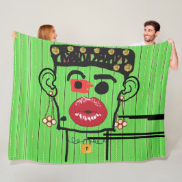 Koning van Nigeria FLEECE BLANKET! Deken