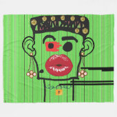 Koning van Nigeria FLEECE BLANKET! Deken (Voorkant (Horizontaal))