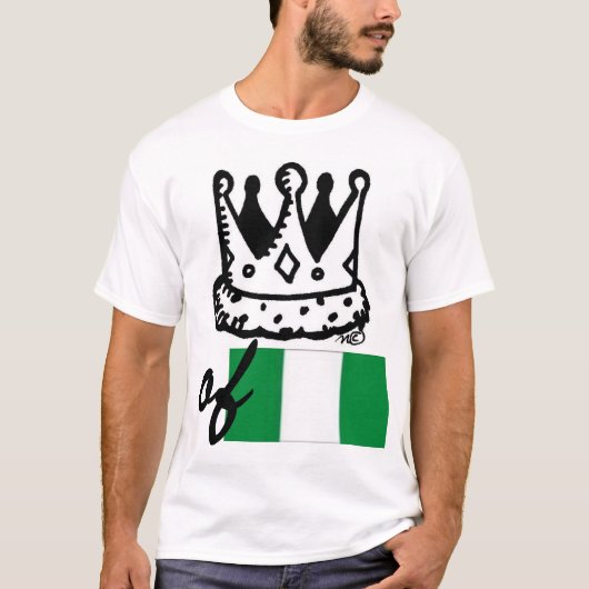 koning van nigeria t-shirt (Voorkant)