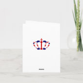 Koning van onze Castle Union Jack Crown | VADERDAG Kaart (Achterkant)