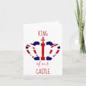 Koning van onze Castle Union Jack Crown | VADERDAG Kaart (Voorkant)