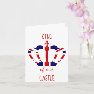 Koning van onze Castle Union Jack Crown   VADERDAG Kaart
