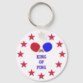 Koning van Ping Pong Sleutelhanger (Voorkant)