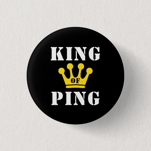Koning van Ping Ronde Button 3,2 Cm (Voorkant)