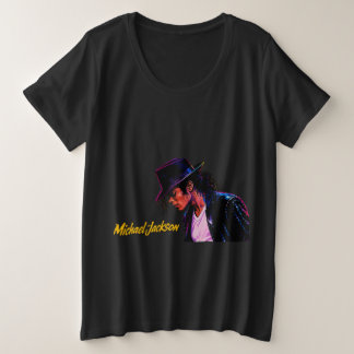 Koning van Pop Moonwalk Legende Retro Tribute Desi Grote Maat T-shirt