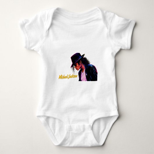 Koning van Pop Moonwalk Legende Retro Tribute Desi Romper (Voorkant)