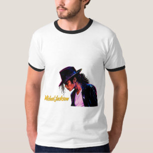 Koning van Pop Moonwalk Legende Retro Tribute Desi T-shirt