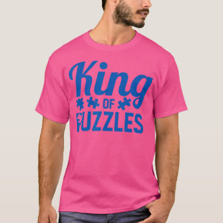 Koning Van Puzzels Funny Jigsaw Puzzelstuk Liefheb T-shirt