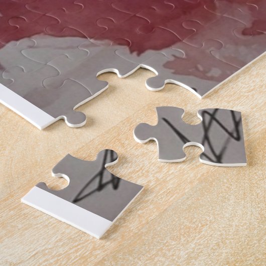 Koning van Roze Originele Waterverf Legpuzzel (Zijkant)