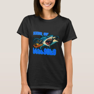 Koning van Scharen PNG, Agressieve Haai Piranha Or T-shirt