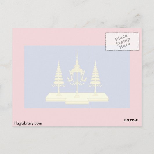 Koning van Siam, Thaise vlag Briefkaart (Achterkant)