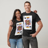 Koning van Spades Kaart spelen T-shirt (Unisex)
