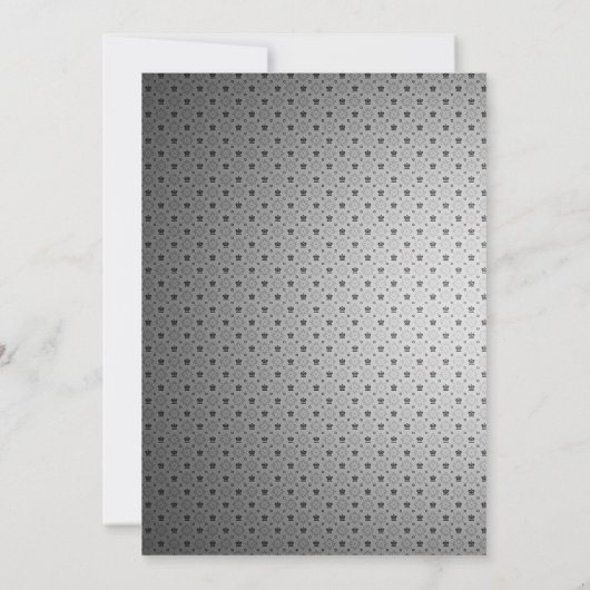 Koning van Spades Poker-speelkaart Birthday Invite Kaart (Achterkant)