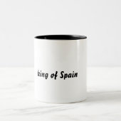 koning van spanje tweekleurige koffiemok (Center)