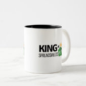 Koning van spreadsheets tweekleurige koffiemok (Voorkant rechts)