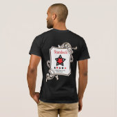 Koning van sterren (donkere kleuren) t-shirt (Achterkant volledig)