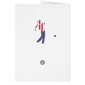 Koning van Swing | Amerikaanse vlag | Birthday Kaa (Achterkant)