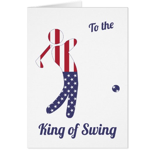 Koning van Swing | Amerikaanse vlag | Birthday Kaa (Voorkant)