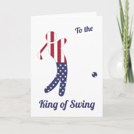 Koning van Swing | Amerikaanse vlag | VADERDAG Kaart