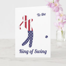 Koning van Swing | Amerikaanse vlag | VADERDAG Kaart