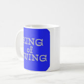 Koning van Swing Funny Golf Koffiemok (Voorkant links)