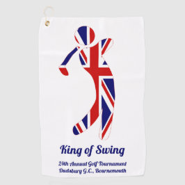 Koning van Swing | Union Jack Golf Tournament Golfhanddoek