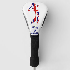 Koning van Swing | Union Jack Golfer Silhouette Golfheadcover