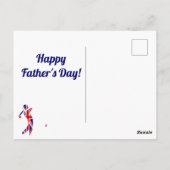 Koning van Swing | Union Jack Golfer | VADERDAG Briefkaart (Achterkant)