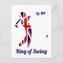 Koning van Swing | Union Jack Golfer | VADERDAG Briefkaart