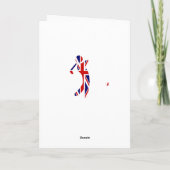 Koning van Swing | Union Jack Golfer | VADERDAG Kaart (Achterkant)