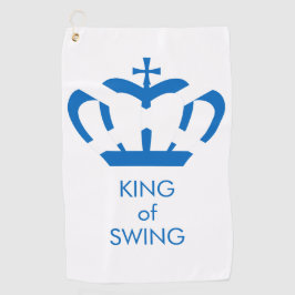 Koning van Swing | Vlag van Schotland Kroon Golfhanddoek
