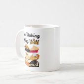 Koning van taarten maken koffiemok (Voorkant links)