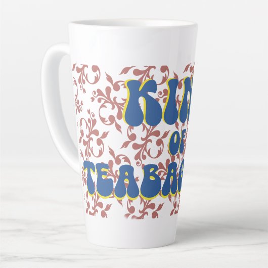 Koning van Teabagging Latte Mok (Linkerhoek)